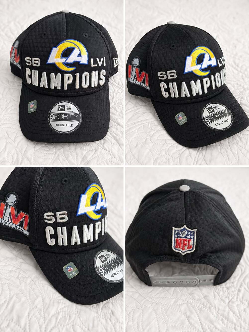 New Era Los Angeles Rams Super Bowl LVI Champions 9FORTY Adjustable Snapback Hat